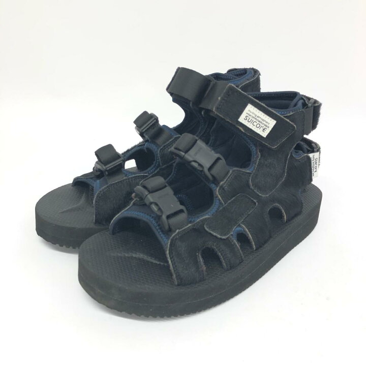 楽天市場】suicoke スイコック CITY SHOP サンダル 23 ブラック ハラコ 