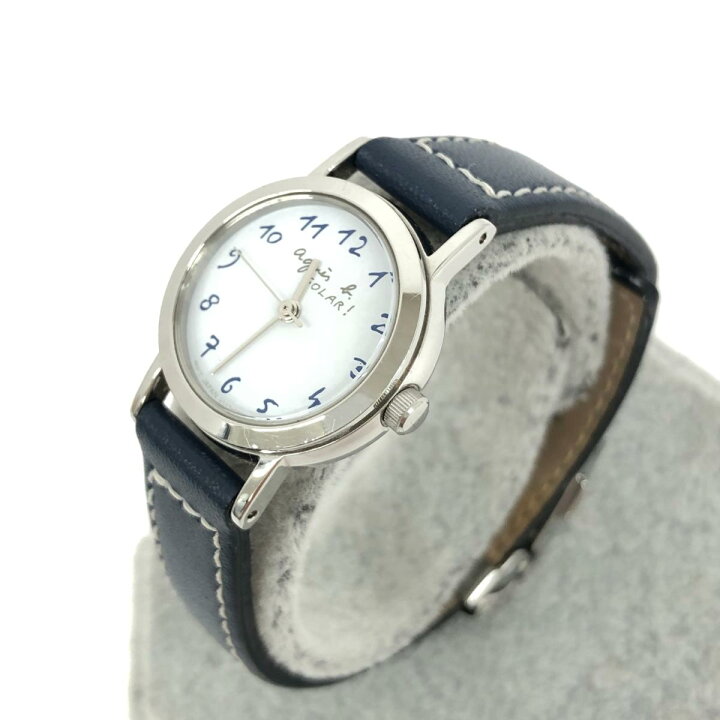 楽天市場】agnes b. アニエスベー 腕時計 ソーラー電池 V117-0AT0  