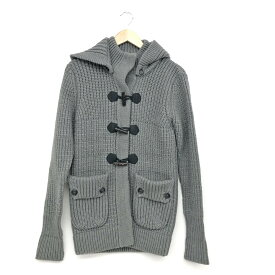 TRUSSARDI トラサルディ フーディニット サイズ38 グレー レディース トップス 長袖 カーディガン トグル 【中古】