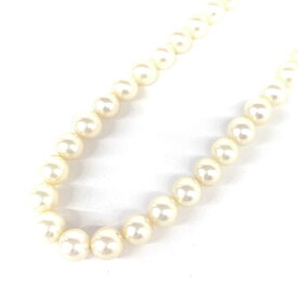 真珠 本真珠 シルバー金具 ネックレス ホワイト 総重量:21.2g レディース MIWA accessory アクセサリー 【中古】