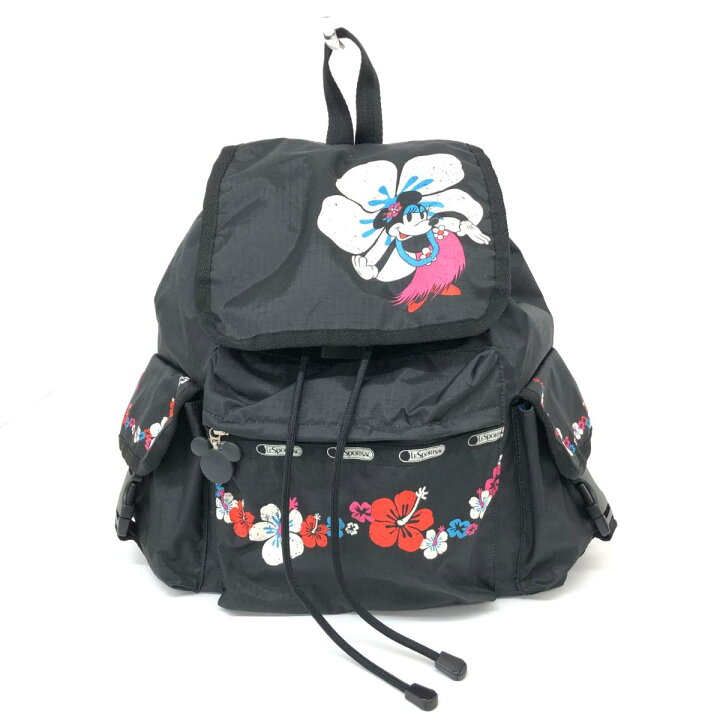楽天市場】LeSportsac レスポートサック リュックサック ブラック  