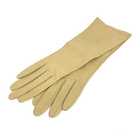 YvesSaintLaurent(YSL) イヴサンローラン ヴィンテージ 手袋 ベージュ レザー フランス製 レディース 手袋 glove グローブ 服飾小物 【中古】