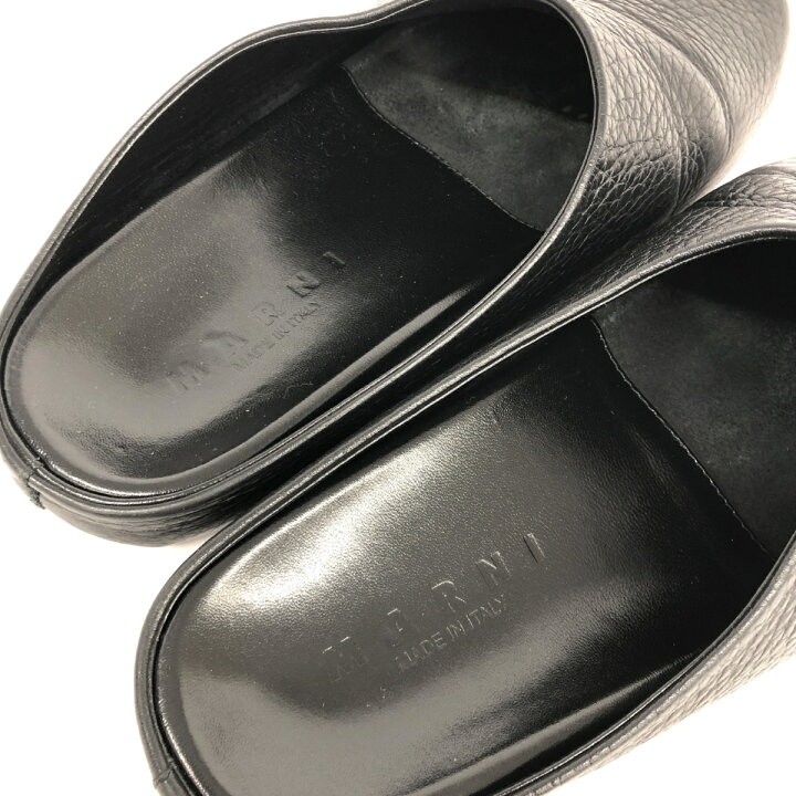 楽天市場】MARNI マルニ サボ サンダル 41 ブラック メンズ 靴 