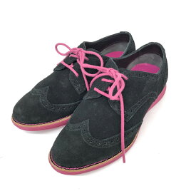 Cole Haan コールハーン シューズ 良好 サイズ5.5 D38899 ブラック/ピンク レザー レディース 靴 シューズ shoes 【中古】