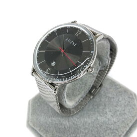 ADEXE アデクス 腕時計 クォーツ 新品同様 2046B-04 シルバーカラー SS メンズ ウォッチ watch 【中古】