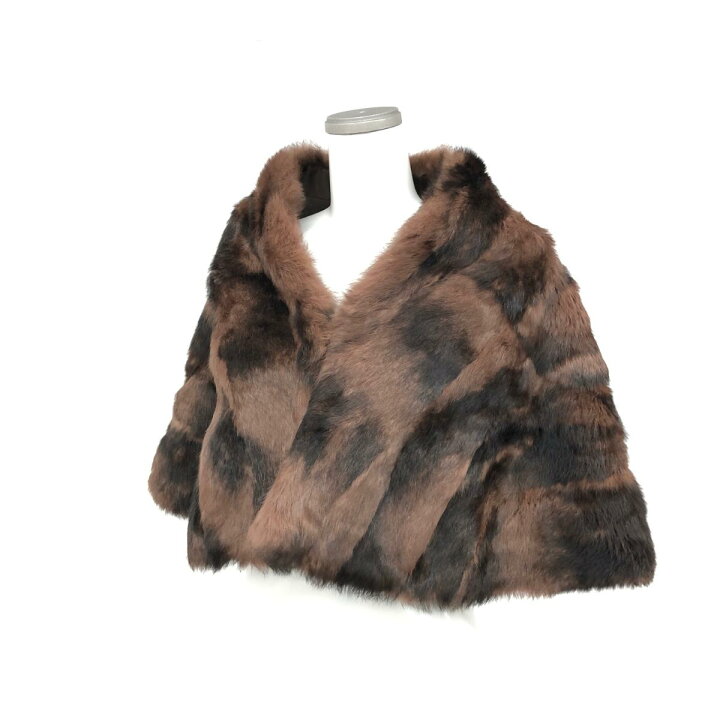 楽天市場】DKNY ディーケーエヌワイ 毛皮ショール 良好 ブラウン  