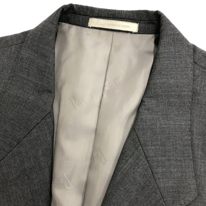 楽天市場】PAPAS パパス 2Bスーツ セットアップ L XL グレー メンズ 