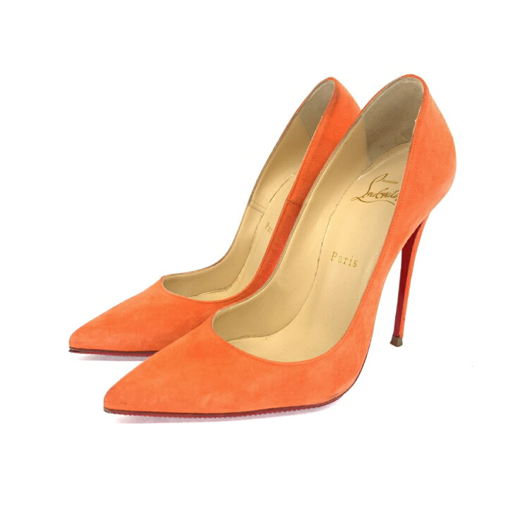 クリスチャンルブタン ChristianLouboutin ヒール オレンジ - サンダル