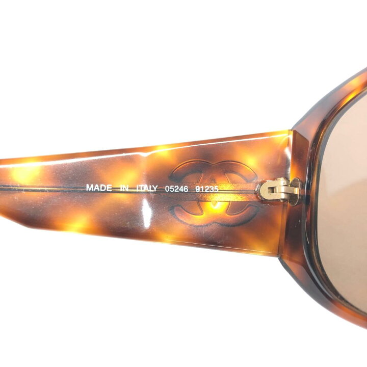 楽天市場】CHANEL シャネル サングラス 良好 05246 ブラウン べっ甲柄  