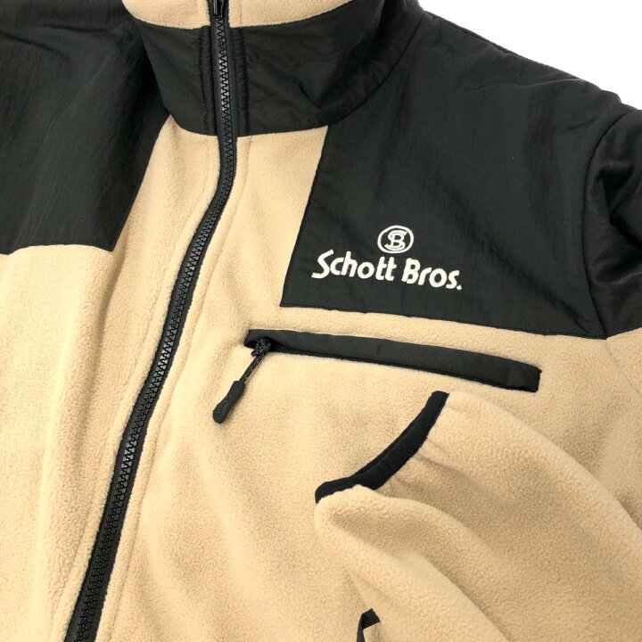 楽天市場】schott ショット フリースジャケット 良好 Lサイズ ベージュ 