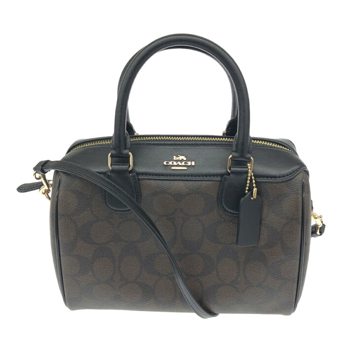 楽天市場】COACH コーチ 2WAYミニボストンバッグ 美品 F32203 ダーク  
