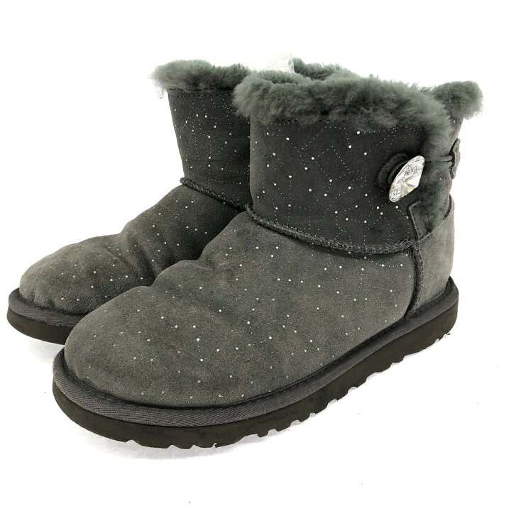 楽天市場】UGG アグ ムートン ブーツ UK3.5 グレー レディース 靴 