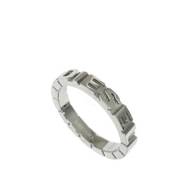 DIESEL ディーゼル リング シルバーカラー スチール ロゴ ユニセックス ペンダントトップ 指輪 ring accessory アクセサリー 【中古】