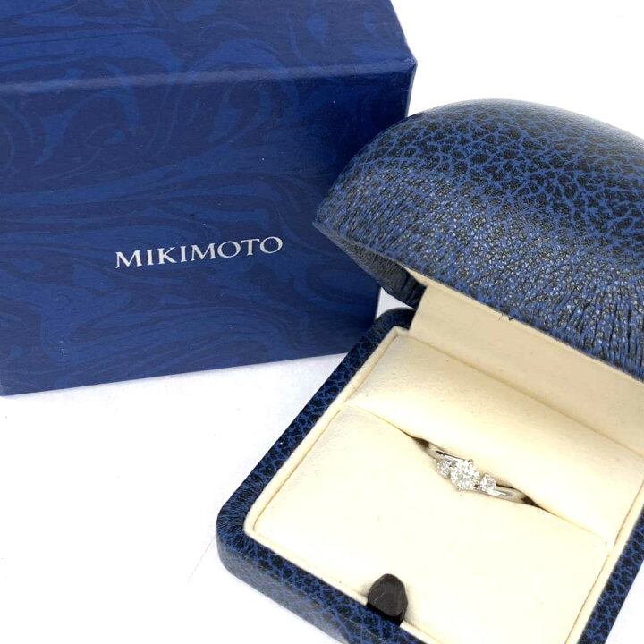 楽天市場】MIKIMOTO ミキモト Ptリング 美品 シルバーカラー ダイヤ 