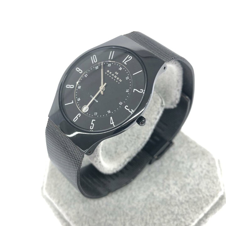 楽天市場】Skagen スカーゲン 腕時計 233XLTMB ブラック チタン メンズ 