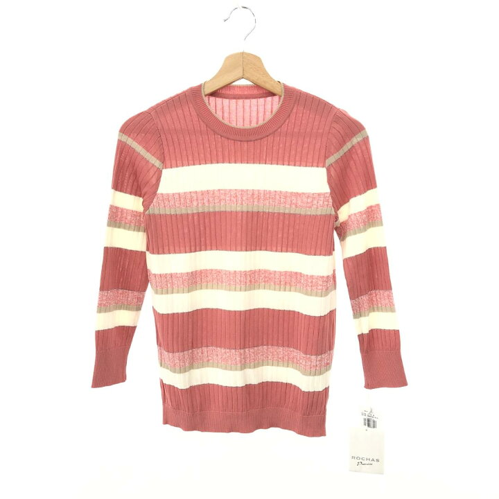 楽天市場】ROCHAS ロシャス 長袖ニット 未使用品 9号 ピンク 