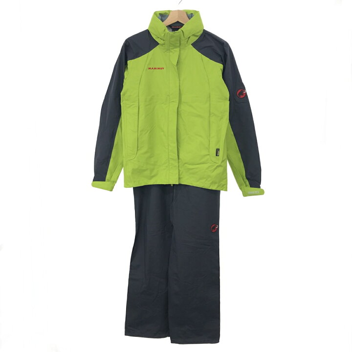 楽天市場】MAMMUT マムート クライメイトレインスーツ 良好 M グリーン  