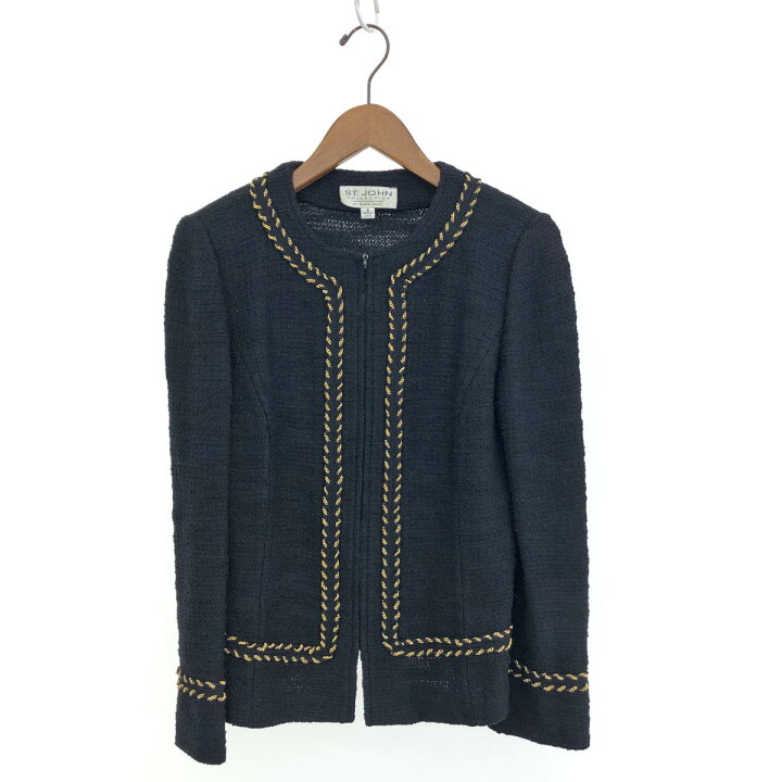 楽天市場】ST.JOHN セントジョーン ノーカラ―ジャケット サイズ8 