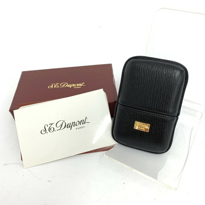 楽天市場】S.T.Dupont デュポン ライターケース 箱付き 美品 ブラック 
