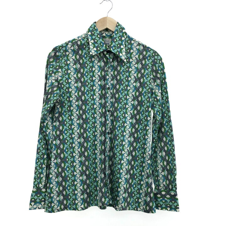 楽天市場】EMILIO PUCCI エミリオプッチ 長袖 シャツ グリーン メンズ  