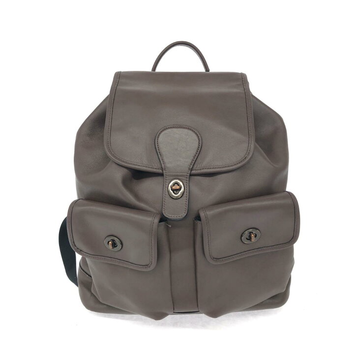 楽天市場】COACH コーチ ヘリテージ リュック C1265 ブラウン レザー 