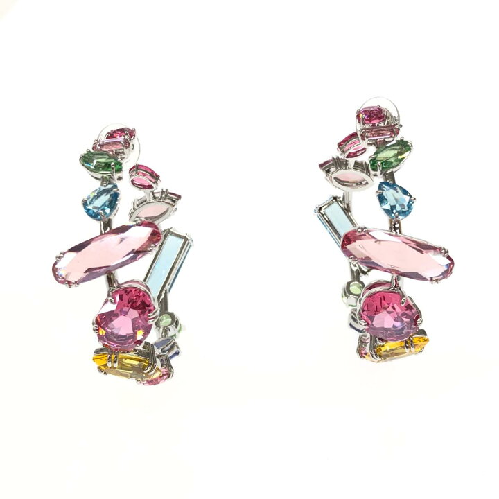 楽天市場】SWAROVSKI スワロフスキー Gema フープピアス 新品同様 