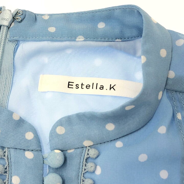 楽天市場】Estella.k エステラケー ドットプリーツワンピース 