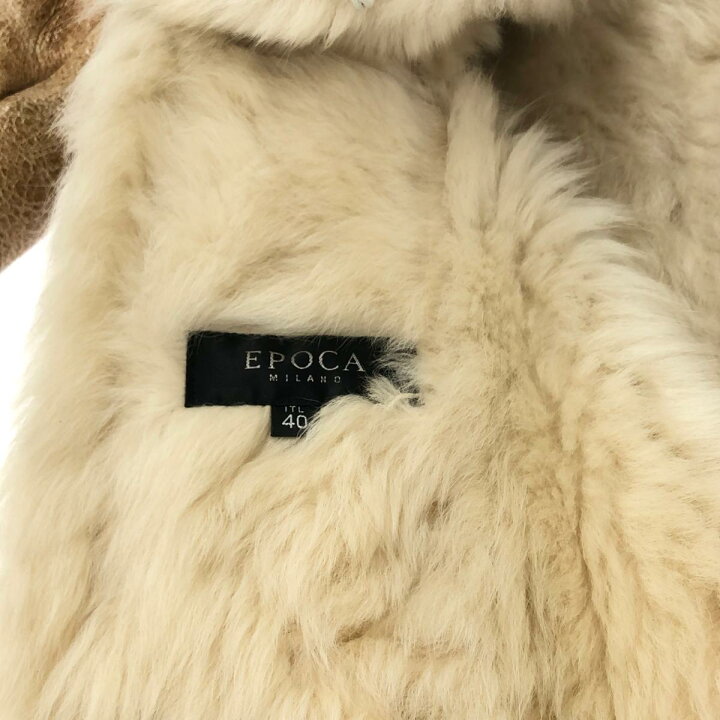 楽天市場】EPOCA エポカ ムートンコート 40 キャメルブラウン 羊革 