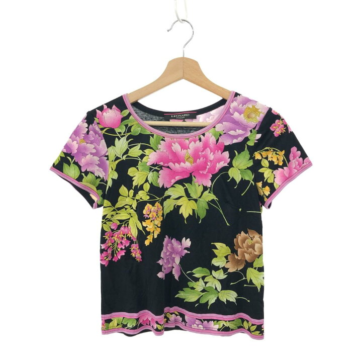 楽天市場】LEONARD レオナール 半袖カットソー Mサイズ ブラック  