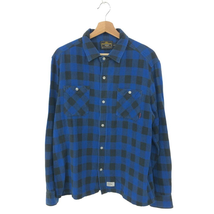 楽天市場】WTAPS ダブルタップス ブロックチェックシャツ Lサイズ 
