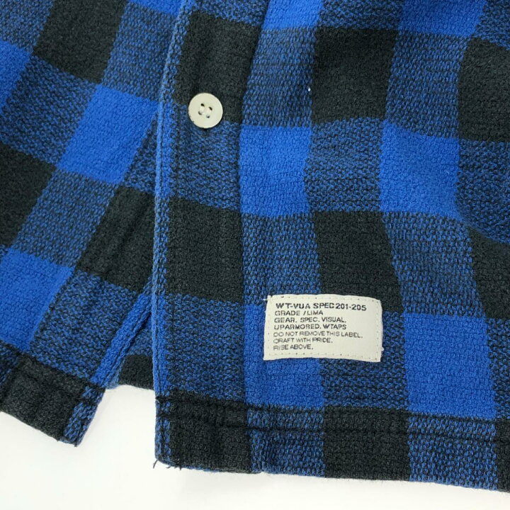 楽天市場】WTAPS ダブルタップス ブロックチェックシャツ Lサイズ 