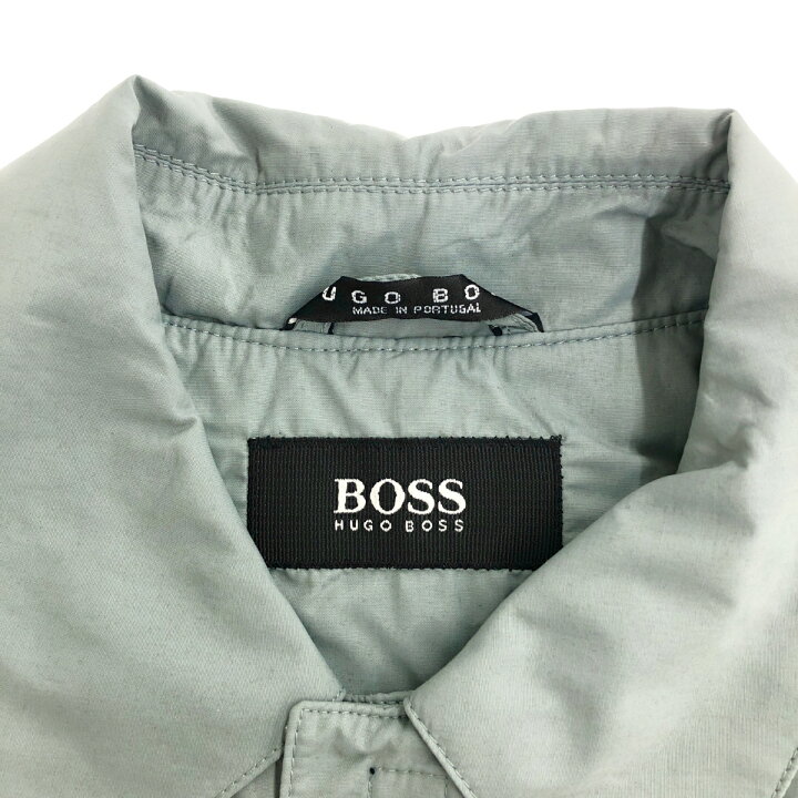 楽天市場】HUGO BOSS ヒューゴボス 90s ステンカラーコート 44R ブルー 