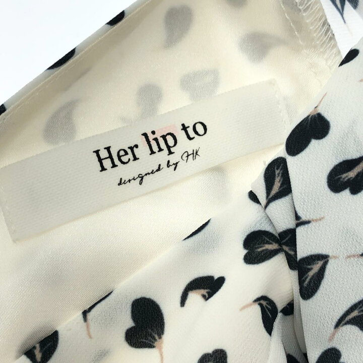 楽天市場】Her lip to ハーリップトゥ Heart Petal Midi Dress 