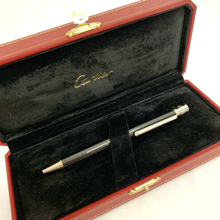 楽天市場】Cartier カルティエ ボールペン ケース付 美品 ブラック 