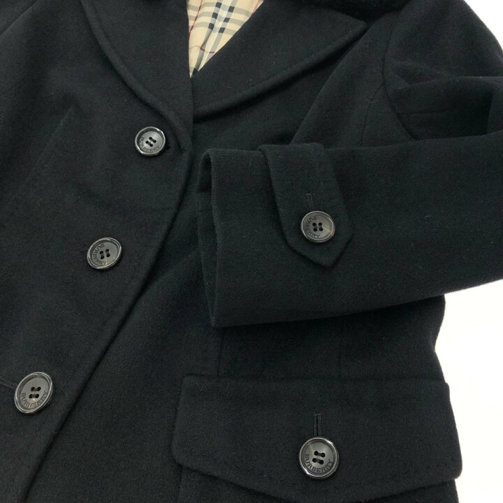 BURBERRY バーバリーロンドン チェスターハーフコート ブラック 