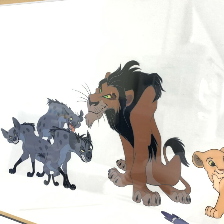 楽天市場】Disney ディズニー セル画 LIONKING 証明書付 額装 ライオン 