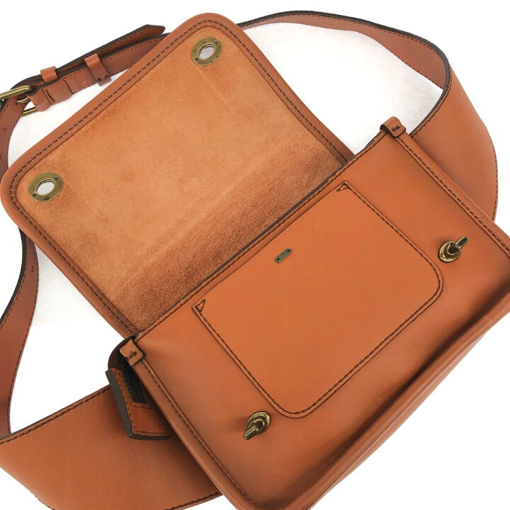 楽天市場】COACH コーチ レガシー ボディバッグ 70722 ブラウン レザー 