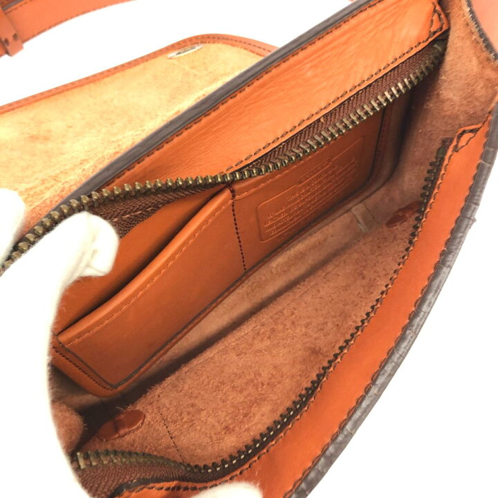 楽天市場】COACH コーチ レガシー ボディバッグ 70722 ブラウン レザー 