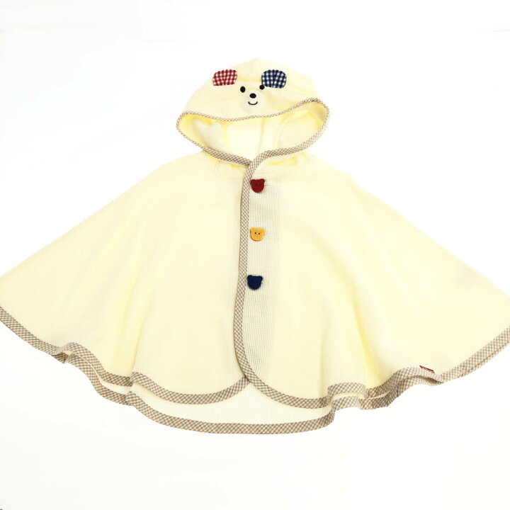 楽天市場】miki house ミキハウス ポンチョ 未使用品 フリー ホワイト 