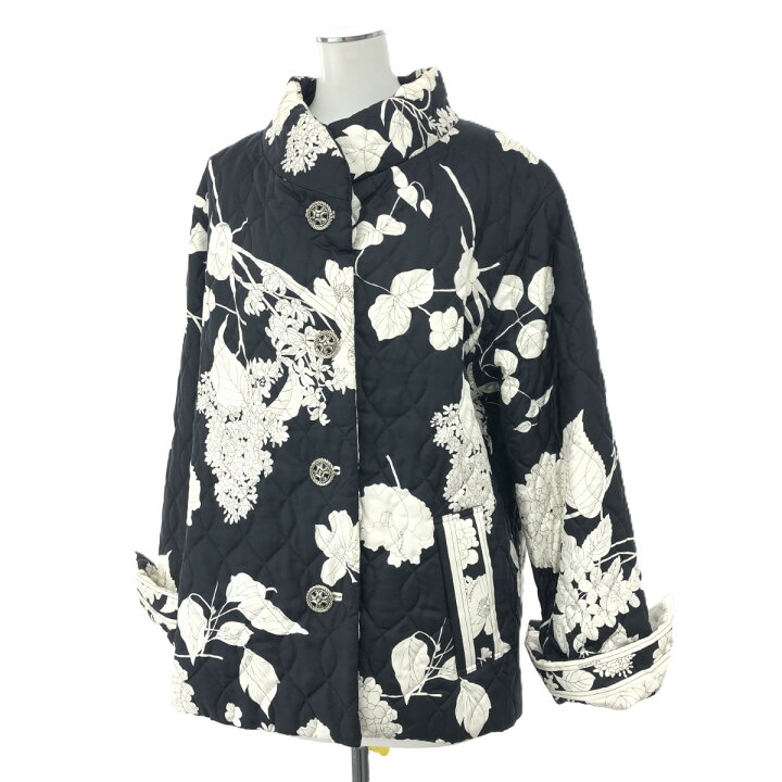 楽天市場】LEONARD レオナール キルティングコート 9号 ブラック  