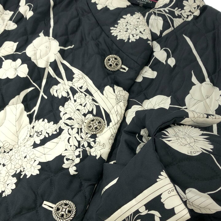 楽天市場】LEONARD レオナール キルティングコート 9号 ブラック  