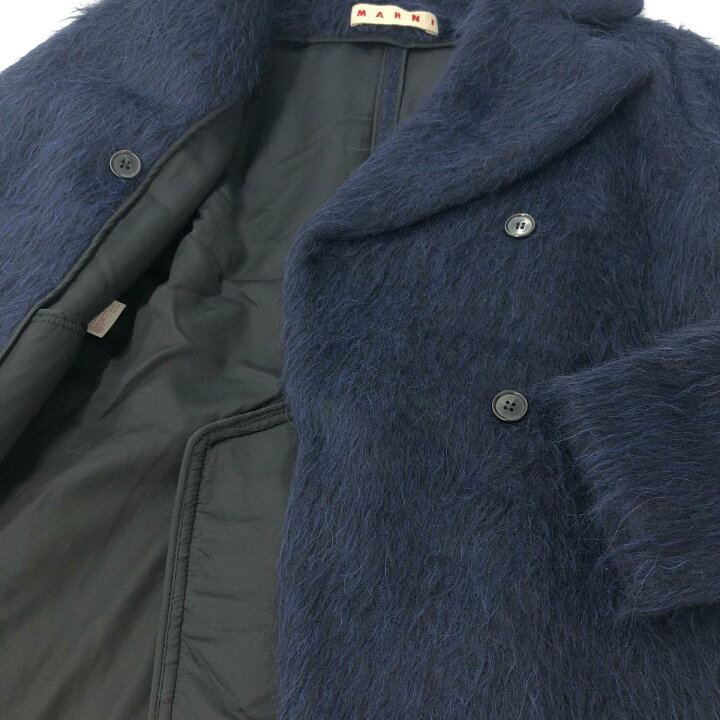 楽天市場】MARNI マルニ ファーコート 良好 サイズ40 ネイビー 