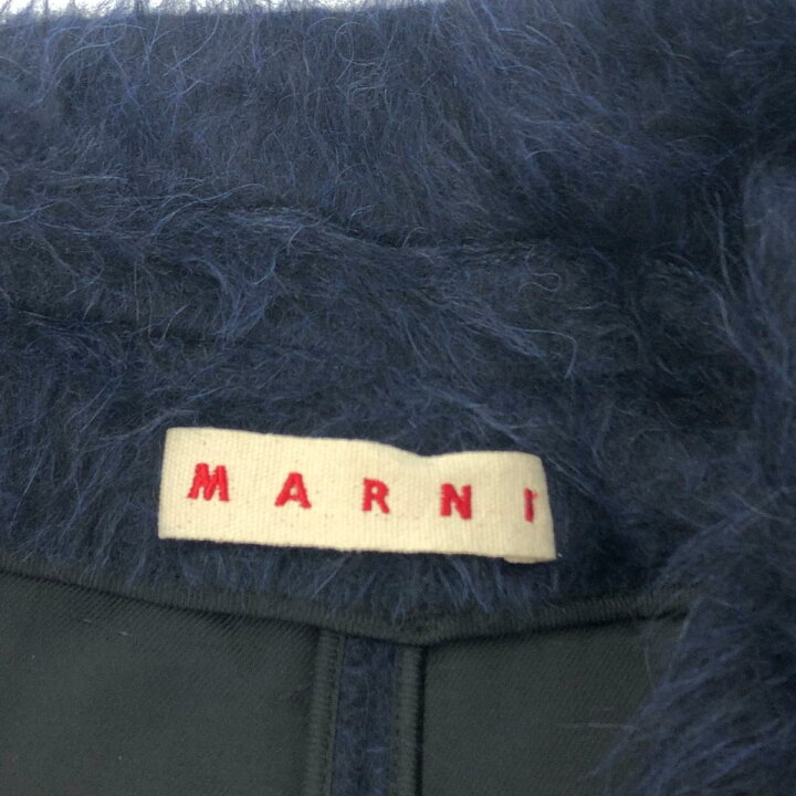 楽天市場】MARNI マルニ ファーコート 良好 サイズ40 ネイビー 