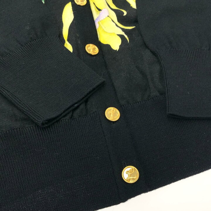 楽天市場】LEONARD レオナール カーディガン Mサイズ ブラック シルク 