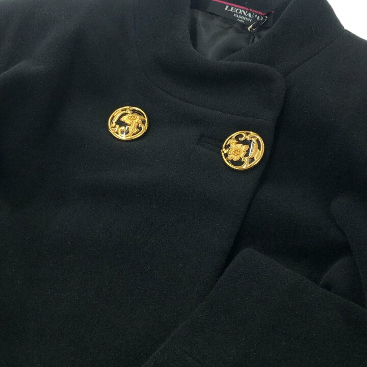 楽天市場】LEONARD レオナール ロングコート 未使用品 9号 ブラック  