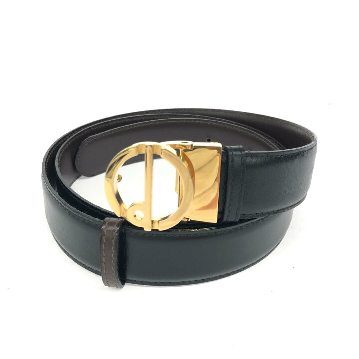 楽天市場】dunhill ダンヒル ベルト 美品 ブラック/ゴールドカラー  
