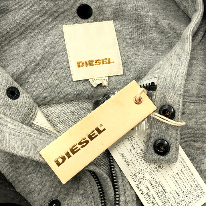 楽天市場】DIESEL ディーゼル 2WAYナイロンコート 未使用品 XXS グレー 