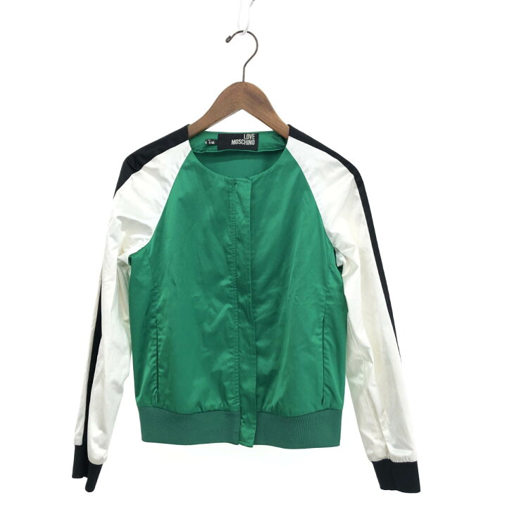 楽天市場】LOVE MOSCHINO ラブモスキーノ ブルゾン サイズI40 グリーン  