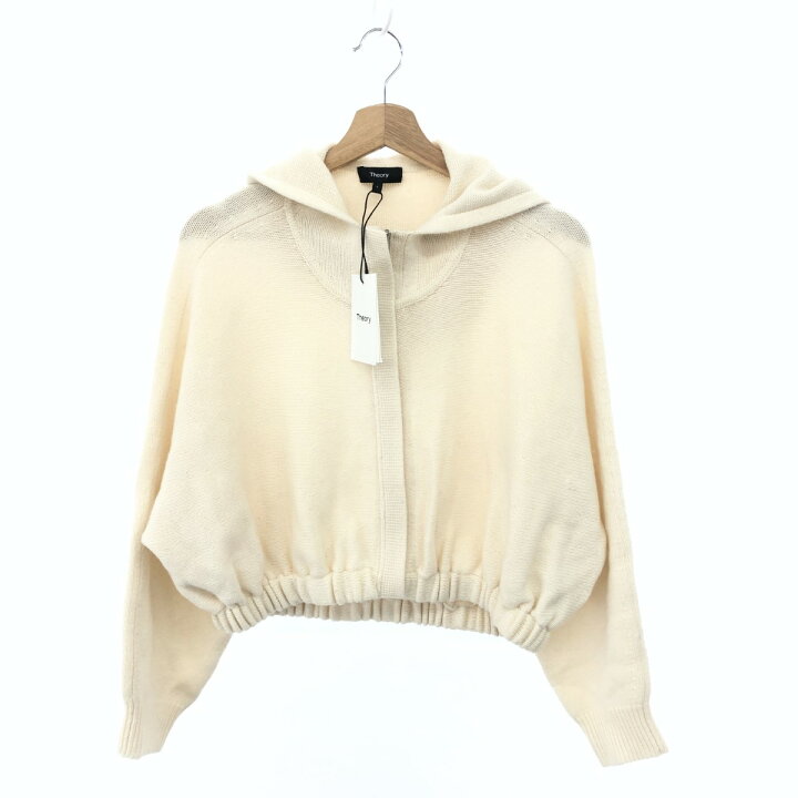 楽天市場】theory セオリー パーカー 未使用品 S ホワイト カシミヤ  