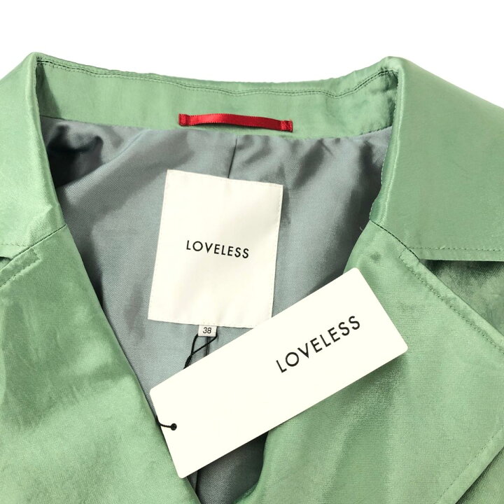楽天市場】LOVELESS ラブレス トレンチコート 未使用品 38 グリーン 